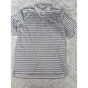 Vineyard Vines “The Players” Men’s M Classic White/navy Striped Polo. Great Item